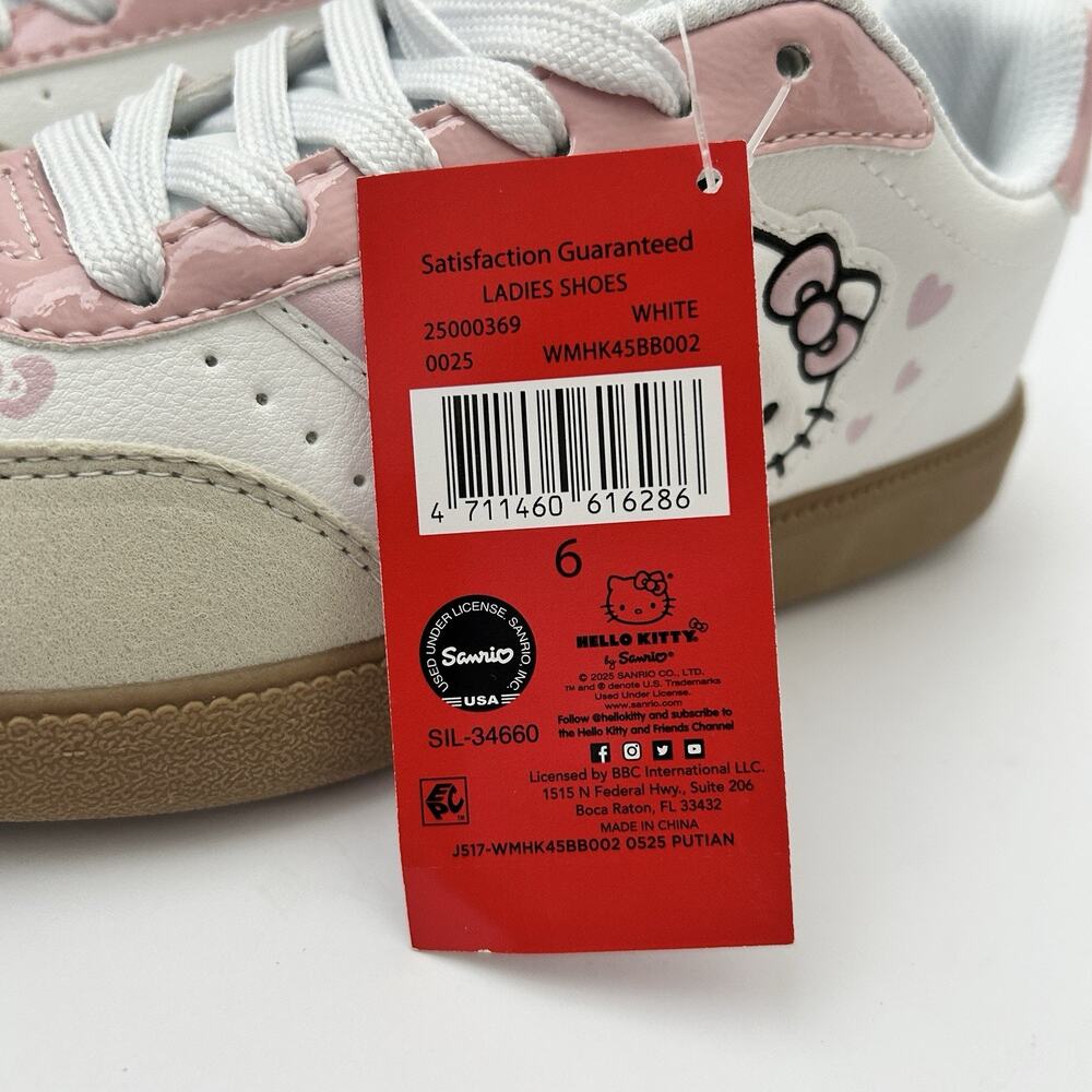 Hello Kitty Sneakers Women Size 6 (Women 6 = Youth Size 4.5) Terrace Gum Sole - Picture 3 of 8